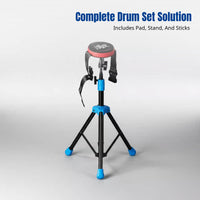 Drum Pad, Mini Practice Pad Combo, Leg Strap, Drumsticks, Portable Drum Kit