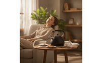 Steaming Tea Kettle Ribbed Cookware Decorative for Kitchen