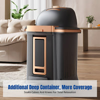Heated Foot Bath Barrel, Electric Massage Foot Spa, Deep Over-Knee Design, Adjustable Thermostat, Home Relaxation