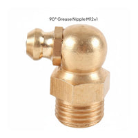 Rust Resistant Brass Grease Nipple Precision Machined Straight Brass Oil Nozzle Leak-Proof
