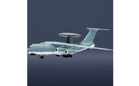 1:240 Airborne Early Warning Plane Display Aircraft Model Scale Airplane Model for Collectors, Shelf