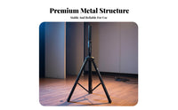 Speaker Tripod Stand Metal Construction Universal Speaker Tripod Strong Load Capacity for DJs, Artists, Stage, Live Performance, Studio