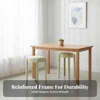Space-Saving Design Stackable Padded Stool Minimalist Aesthetic Backless Chair Multi-Purpose Indoor Seating Sturdy Construction for Event Hosts, Business Owners, Dining Room, Small Apartment, Restaurant, Kitchen