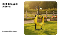 Tall Frame Yard Organizer Pointed Stakes Garden Hose Holder with Spikes for Farm