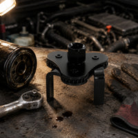 Adjustable Oil Filter Wrench Secure Self-Tightening Grip for Garage, Mechanics