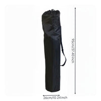 Drawstring Closure Folding Chair Bag Side Strap Chair Carry Bag Textile Carrying Gear Black