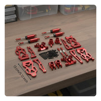 20 Pieces 1/16 Scale Metal Upgrade Kit 1/16 Scale Shock System Kit Wear Resistant