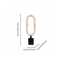 Abstract Loop Sculpture Minimalist Design Tabletop Sculpture Sculptural Continuous Loop Statue for Homestay