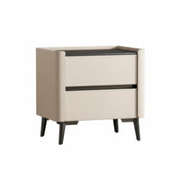 Luxury design 2-Drawer End Table Modern Design Nightstand Fully Assembled Bedroom Furniture Sturdy & Stable for Interior Designers, Apartment Dwellers, Guest Room, Entryway, College Dorm, Closet