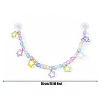 Hanging Bird Cage Toys Bird Chewing Toy Chain Parrot Perch Chain for Sugar Gliders