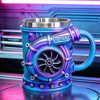 Turbocharger Mug V8 Engine Resin Craft Mug