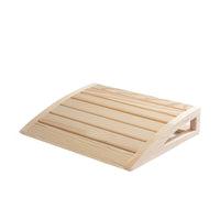 Sauna Wooden Pillow - Cervical Support Backrest for Steam Room