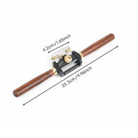 Aluminum Alloy Body Manual Wood Planer Brass Fittings Wood Shaping Tool Adjustable Spokeshave for Woodworkers, Carpenters, DIY Enthusiasts, Workshop