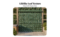 Artificial Foliage Fence Realistic Look Fake Foliage Hedge Greenery Fence Roll Weatherproof Garden Decor Protection for Patio