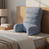 Ergonomic Design Bed Backrest Pillow with Arms High-Resilience Filling Sit up Pillow for Bed Breathable Material for Adults, Lounging