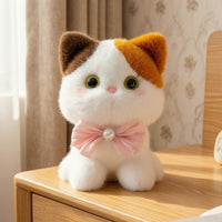 Stuffed Toy with Bell Fuzzy Cuddly Doll Adorable for Bedroom, Teens