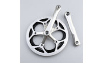 Single Chainring Crankset Square-Taper Crankset with Guard Loop 53T Chainring for Cyclists