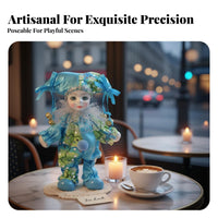 Italian Love Doll Collectible Value Porcelain Love Cherub Doll Posable Clown Figurine Creative Gift Handmade Ceramic Clown