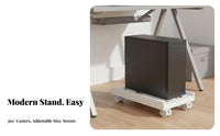 Movable Computer Chassis Stand Locking Caster Wheels Adjustable Computer Chassis Stand Adjustable PC Case Stand Lockable Casters