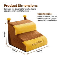 Pet Stairs Small Dogs Cats, Dog Steps Non-Slip Bed Access, High-Resilience Sponge Pet Steps, Dog Bed Access, Stairs Small Dogs Injured Pets