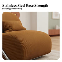 Retro Design cylindrical Frame Accent Chair Mid-20th CenturyMid-20th Century-1900s Modern aesthetic Single Sofa Barrel-Shaped Backrest Lounge Seating Sturdy Construction for Adults, Readers, Small Apartment, Bedroom, Reception Area