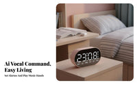 Multi-Functional Wireless Alarm Speaker Bluetooth Connectivity Digital timepiece high-volume Volume Smart Gadget Deep Bass for Students, profound Sleepers, Office Workers, Bedroom, Dorm Room, Nightstand, Desk