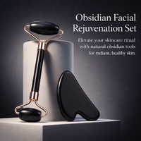 Face Sculpting Tool Double Head Facial Roller for Skin Care Routine Stone Massage for and Eye Puffiness Treatment