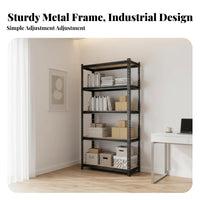 Heavy Duty Storage Rack High Load Capacity Adjustable Utility Rack Versatile Freestanding Storage Shelves for Homeowners, Workshop, Pantry, Office