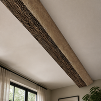 PU Faux Wood Beam for Ceiling and Pillar Decoration - Hollow Lightweight Design