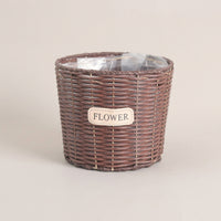 Plant Pots and Hanging Basket for Indoor Plants, Wicker Basket with Liner for Indoor Plant Pot, Outdoor Plant Basket with Handmade Weaving Design