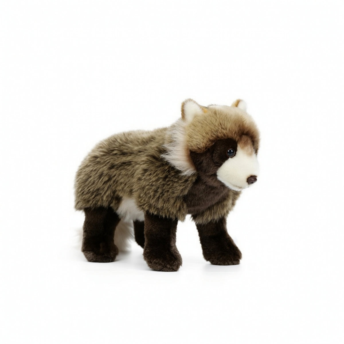 Raccoon Dog Stuffed Toy Soft Stuffed Raccoon Dog Soft-Furred Cuddly for Children, Nursery, Desk