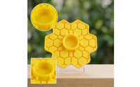 Flower Bee Feeder Honeycomb-Style Bee Feeder Detachable for Backyard, Apiary