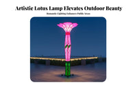 Custom Project Light Pole Weather Resistant Large Decorative Street Light Waterproof Artistic Sculpture Lamp for Public Squares, Streetscapes, Pathway