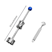 Stainless Steel Coconut Opener Comfortable Grip Coconut Hole Opener Portable Food Prep Gear for Juice Bar