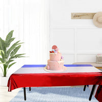 Independence Day Tablecloth Oil-Resistant Independence Day Party Tablecloth Festive Design Rectangle Table Cover