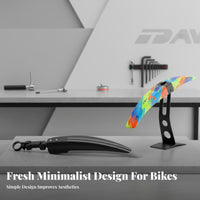 2 Pieces Mountain Bike Mudguard Set Easy to Install Mountain Bike Mud Guards Plastic Cycle Mudguard Streamlined Shape Cycling