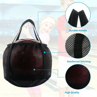 Basketball Mesh Carry Bag with Handle for Sports Balls