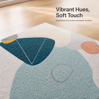 Nordic Style Washable Living Room Rug Modern Minimalist Bedroom Floor Mat