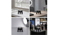 Solar Powered Display Stand 360 Degree Rotating Turntable with Clear Plate Rotating Display Stand Motorized Compact for Jewelers