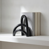 Resin Arch Bridge Ornament Nordic Resin Arch Ornament Modern Bridge Sculpture for Living Room, Entryway, Bookshelf