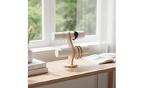 T Stand Display with Wooden Base  Jewelry Accessory Holder Lightweight Jewelry Display Stand Dresser