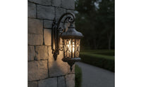 European Outdoor Wall Light Vintage Wall Lantern Rustproof Exterior Porch Light for Patio