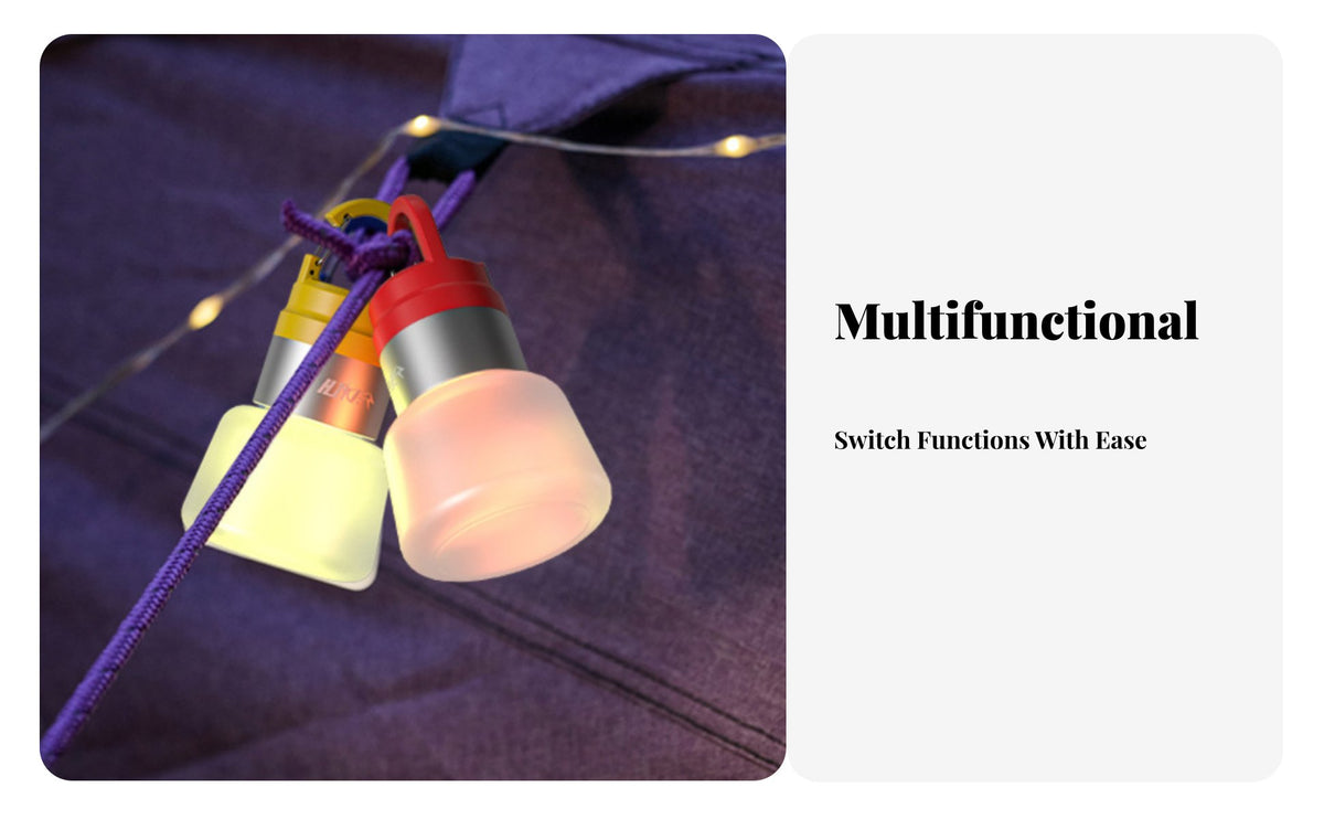 Water Bottle Cap Light Portable LED Camping Light Hanging Lamp for Hikers, Backpackers, Hiking