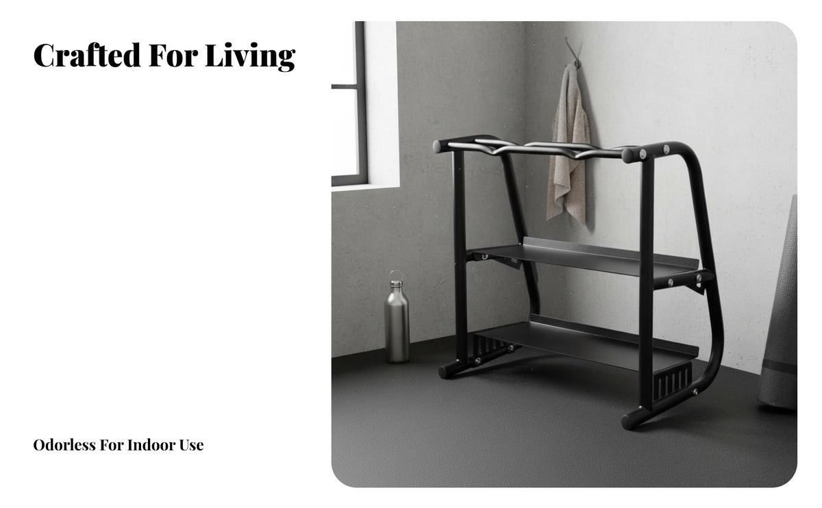 Space Saving Design Dumbbell Storage Rack Heavy Duty Steel Home Gym Storage Rack High Load Bearing Multi-Functional Weight Holder Non-Slip Base