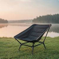 Lounge Chair with Carry Bag Portable Low Reclining Chair Furniture for Camping