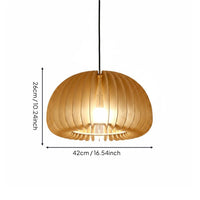 Natural Material Chinese Design Hanging Lamp Artistic Design Woven Bamboo Lampshade Bamboo Suspended Light for Restaurant, Tea Room, Hotel