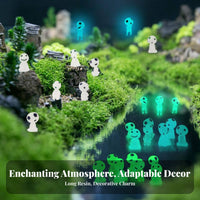glowing in the Dark Tree Spirit Mini Size glowing in the Dark Tree Elf Cute Miniature Resin Spirit Figure for Anime Fans, Collectors, Desktop, Desk, Bedroom