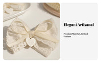Duckbill Hair Fastener Sweet Look Floral Knot Hairpin Lace Knot Hair Fastener Versatile Cute Design for Girls, Informal Outings