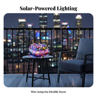Waterproof Solar twinkling-radiance Lights Automatic Onand turn deactivate Solar twinkling-radiance Light Flexible Wire Outdoor Lighting DIY Shapeable for Homeowners, Gardeners, gathering organizers, Patio, Balcony, walkway, Parties