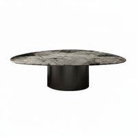 Minimalist aesthetic Triangular Marble-Top Stand Modern Design Accent Table Light Luxury Living Room Furnishing Italian Inspired for Interior Designers, Apartment Dwellers, Homeowners, Small Spaces, Bedroom, Lounge Area, College Dorm